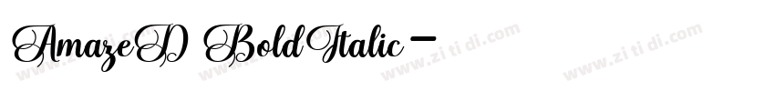 AmazeD BoldItalic字体转换